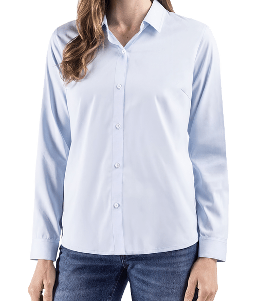 Cutter & Buck Women's Skyline Recycled End-on-End Dress Shirt in Atlas