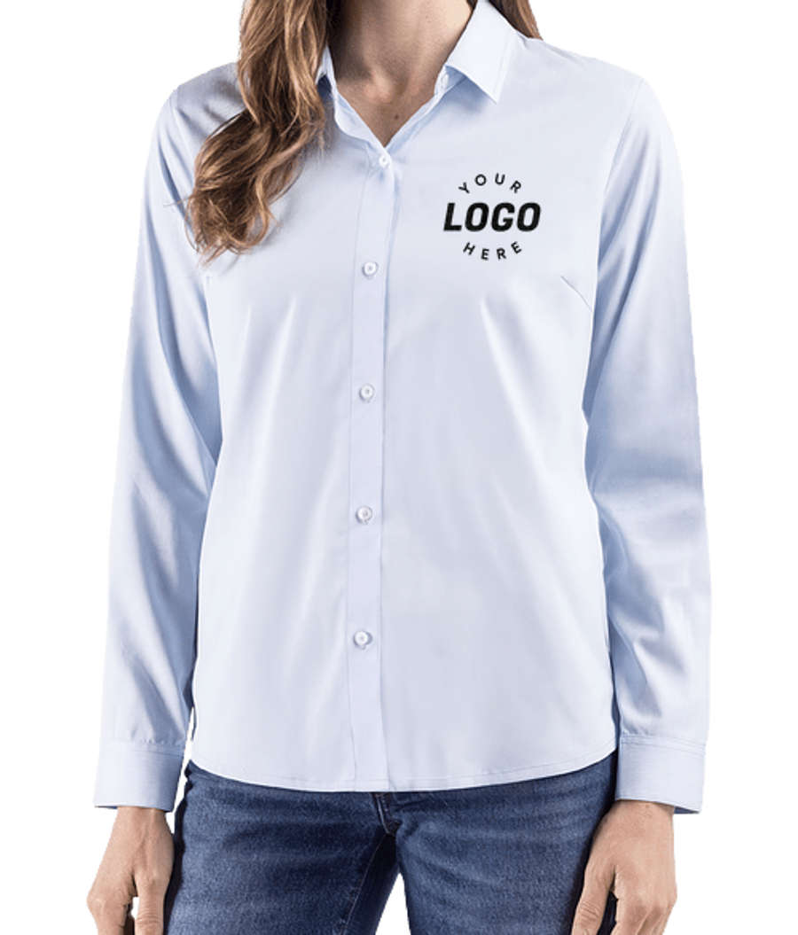 Cutter & Buck Women's Skyline Recycled End-on-End Dress Shirt in Atlas