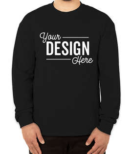 Soffe Military DriRelease Performance Blend Long Sleeve T-shirt - Color: Black