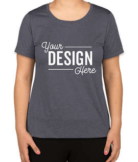 Sport-Tek Women's Heather Contender Performance Shirt - Color: True Navy Heather