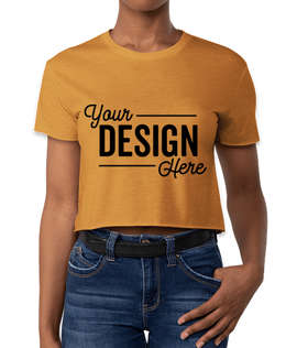 Next Level Women's Crop T-shirt - Color: Antique Gold