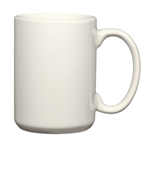 Full Color 15 oz. Ceramic Mug in White