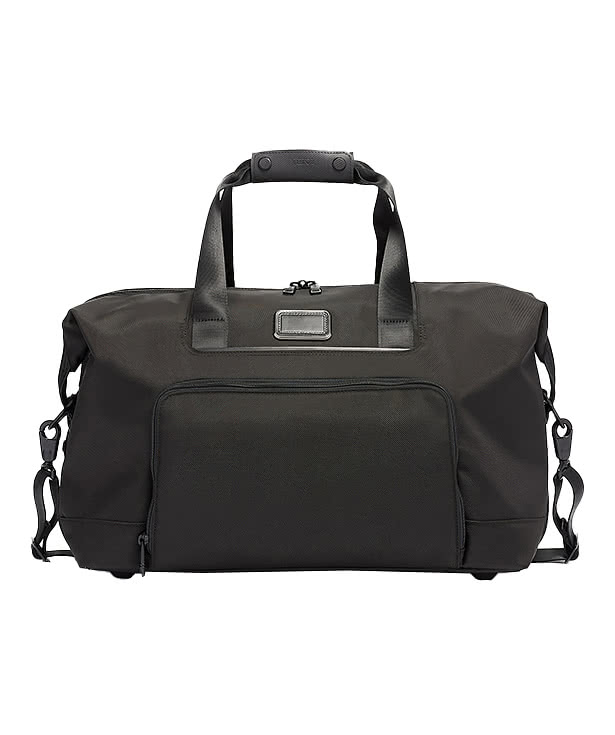 Laser Engraved Tumi Alpha Double Expandable Travel Satchel