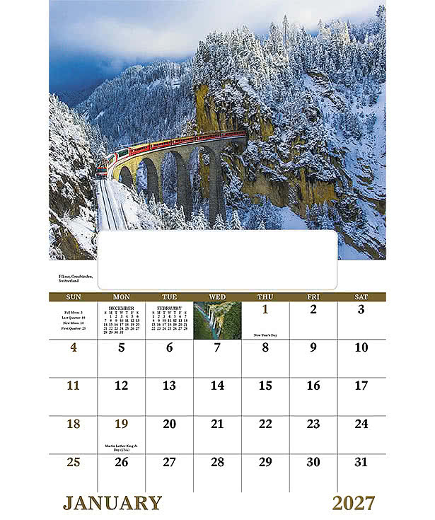 Glorious Getaways Wall Calendar