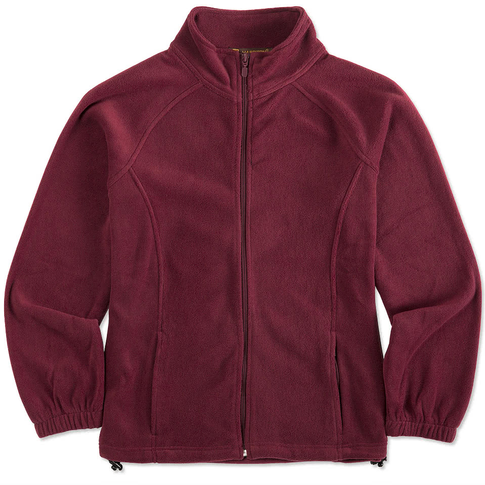 Harriton Women's Full Zip Fleece Jacket - Embroidered