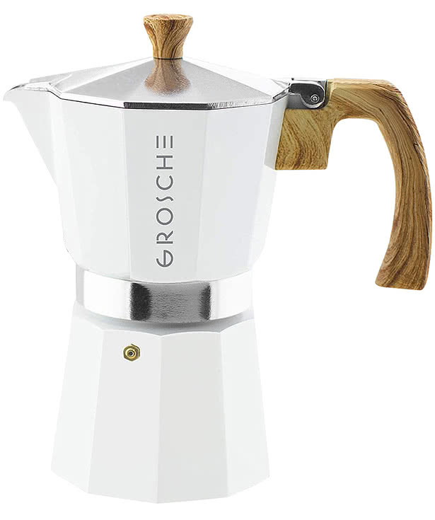 Grosche Laser Engraved 6 Cup Milano Espresso Maker