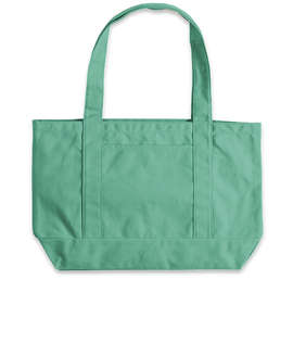 Large Midweight Gusseted Pigment Dyed Boat Tote Bag - Color: Seafoam Green