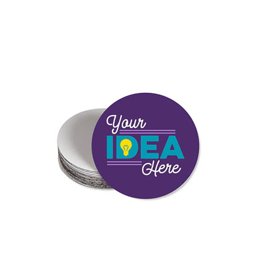 Full Color 2 in. Circle Magnet in Athletic Gold