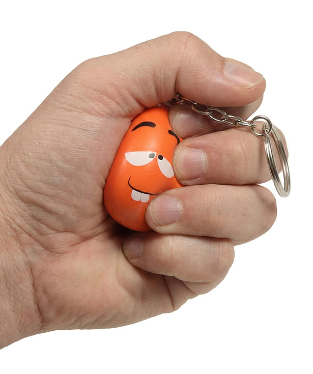Wacky Face Stress Reliever Keychain