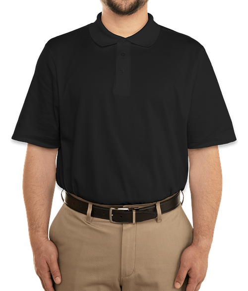 Devon & Jones Tall CrownLux Performance Polo - Printed in Black