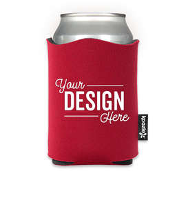 Fancy Edge Foldable Can KOOZIE ® - Color: Red