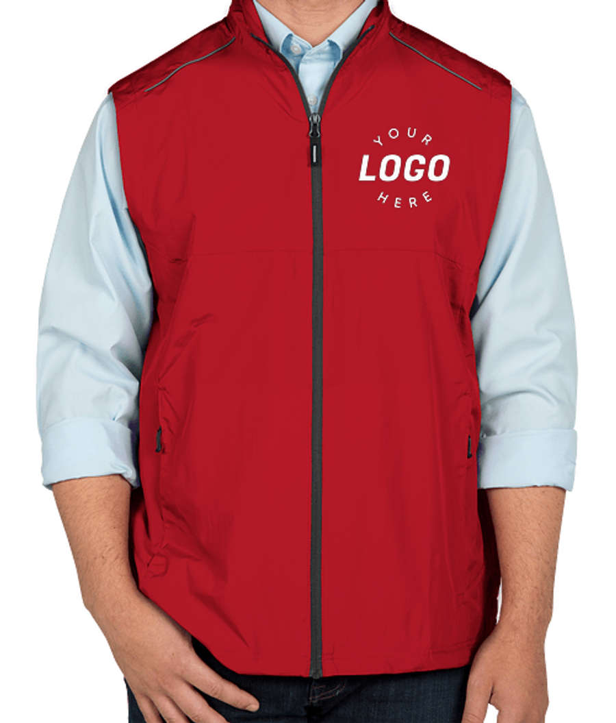 Core 365 Lightweight Reflective Vest - Printed in Classic Red
