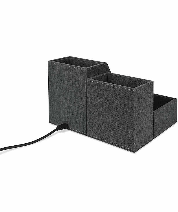 Laser Engraved Eden Wireless Charging Desk Organizer