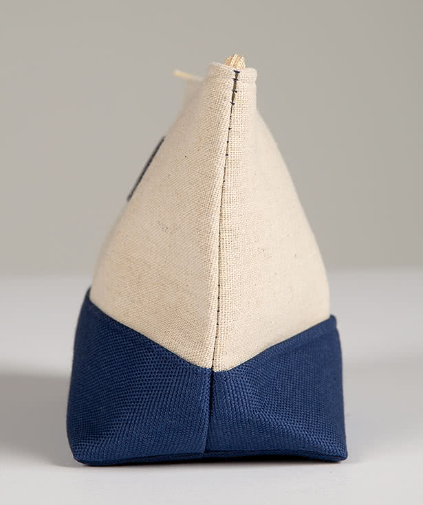Zippered Pouch with Color Accent