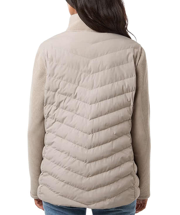 Weatherproof Women’s Mixed Media Chevron Soft Shell Jacket