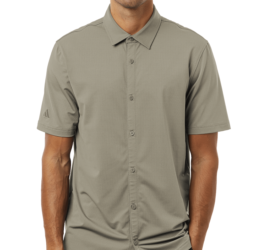 Adidas Recycled Short Sleeve Button Down Shirt - Embroidered-default