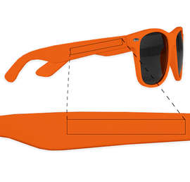Matte Malibu Sunglasses - Color: Orange