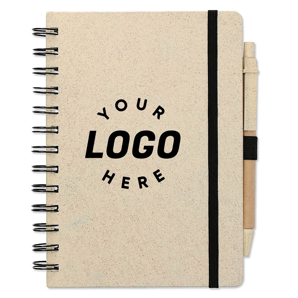 Wheat Straw Notebook with Pen