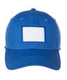 Ahead Largo Washed Twill Baseball Hat - White Rectangle Patch - Printed