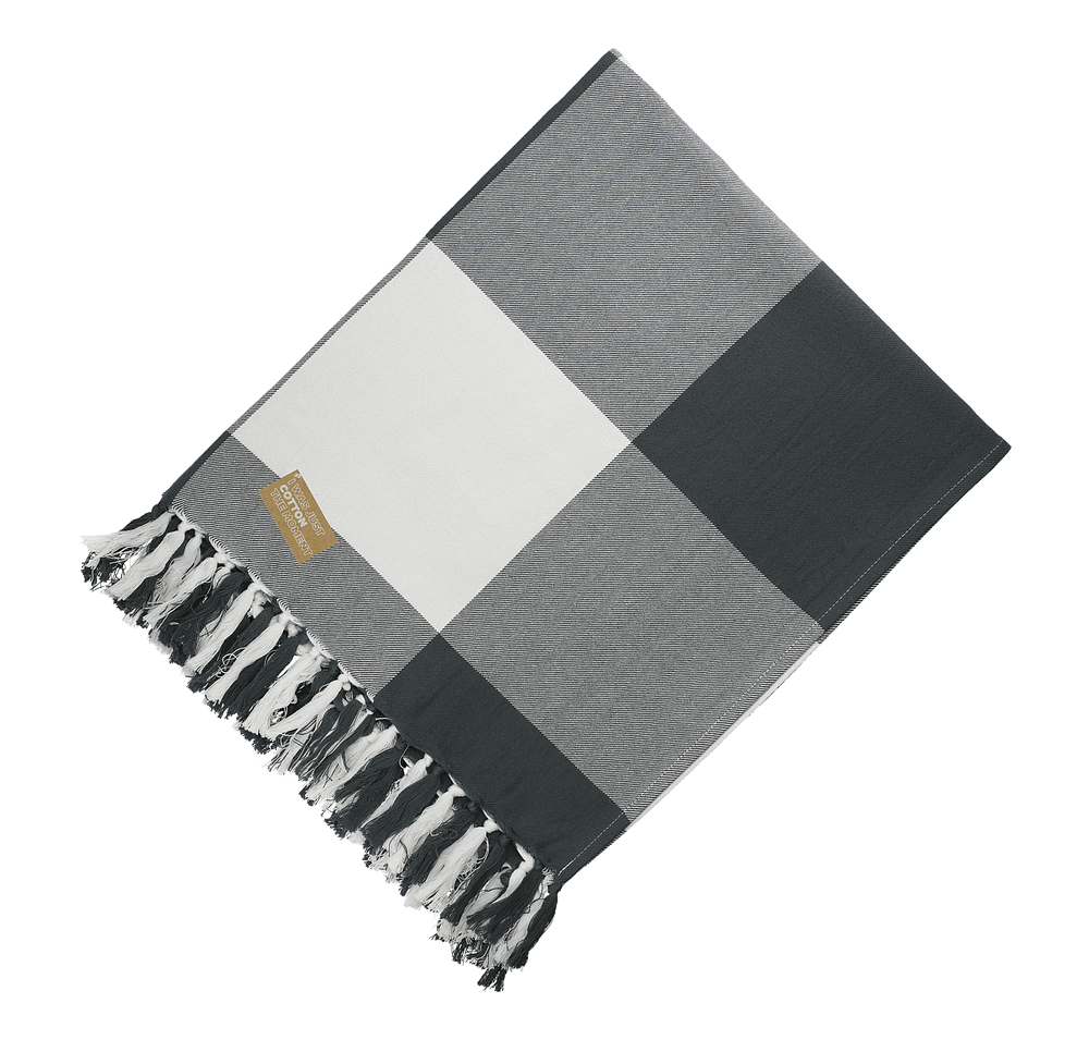 Field & Co. 100% Organic Cotton Check Throw Blanket-default