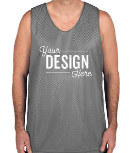 A4 Mesh Reversible Tank - Color: Graphite / White