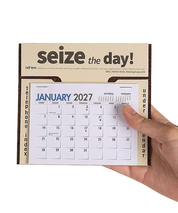 Monthly Memo Pad Desk Calendar