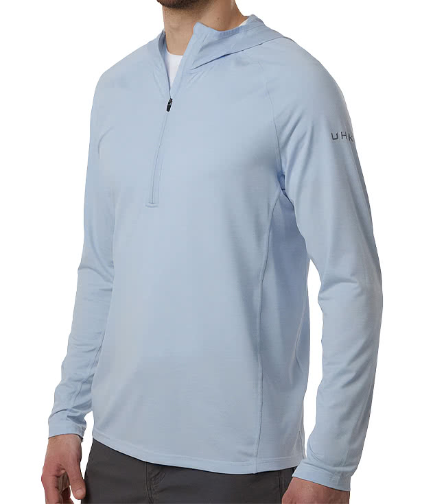 HUK Atoll Hooded Half Zip Performance Shirt