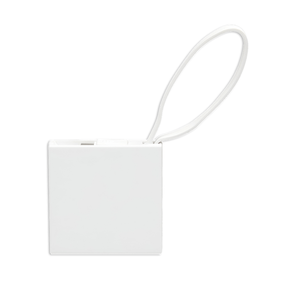 Recycled ABS 2000 mAh Power Bank with Type-C Cable-default