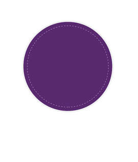 Full Color 3 in. Circle Vinyl Decal - Color: Team Purple