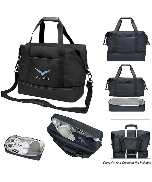 Cutter & Buck Travel Collection Drop Bottom Weekender Duffel Bag