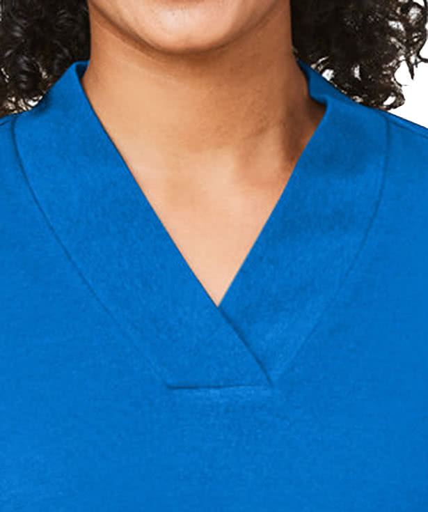 Devon & Jones Women's Raleigh Shawl Collar Long Sleeve Shirt - Printed