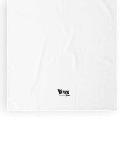 Midweight Embroidered Beach Towel - White