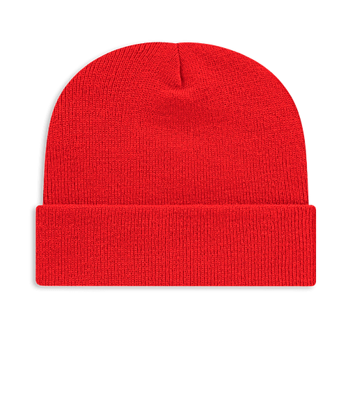 Cap America Tompkin Knit Cuff Beanie in Red