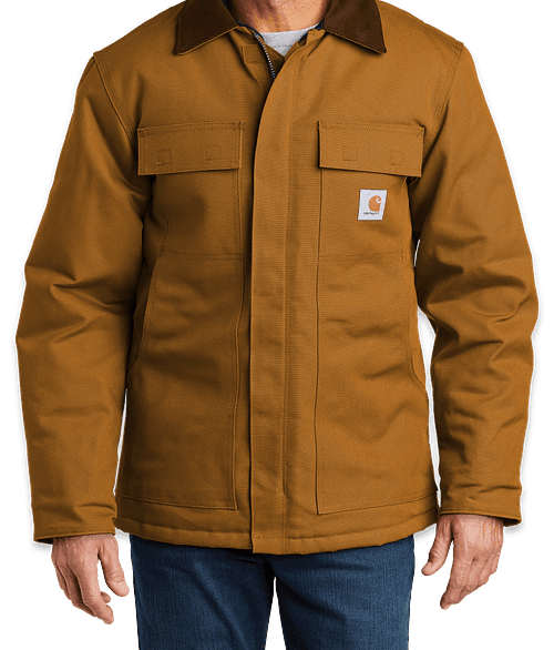 Custom Carhartt Tall Duck Traditional Coat - Embroidered - Design