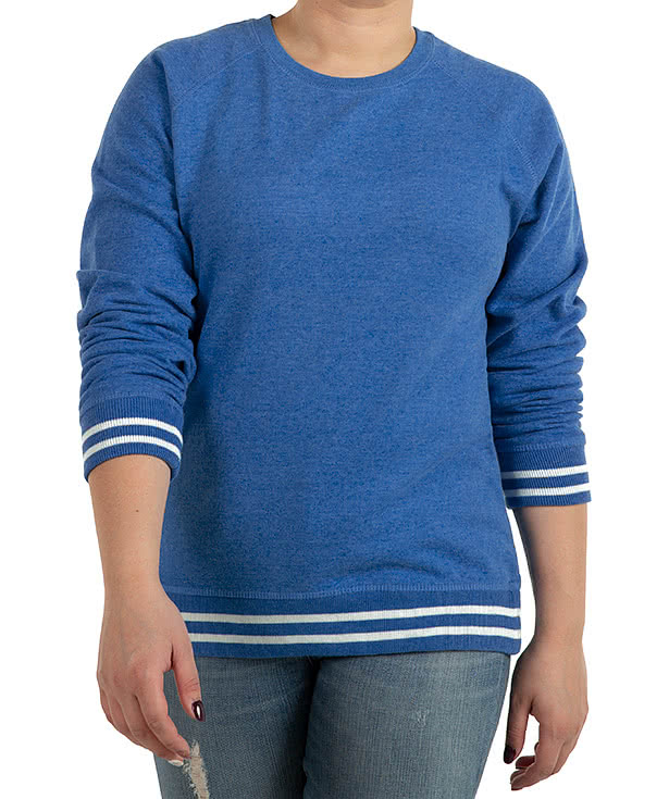 J. America Women's Varsity Crewneck Sweatshirt