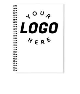 Corner Logo JournalBooks ® Spiral Notebook - Color: White