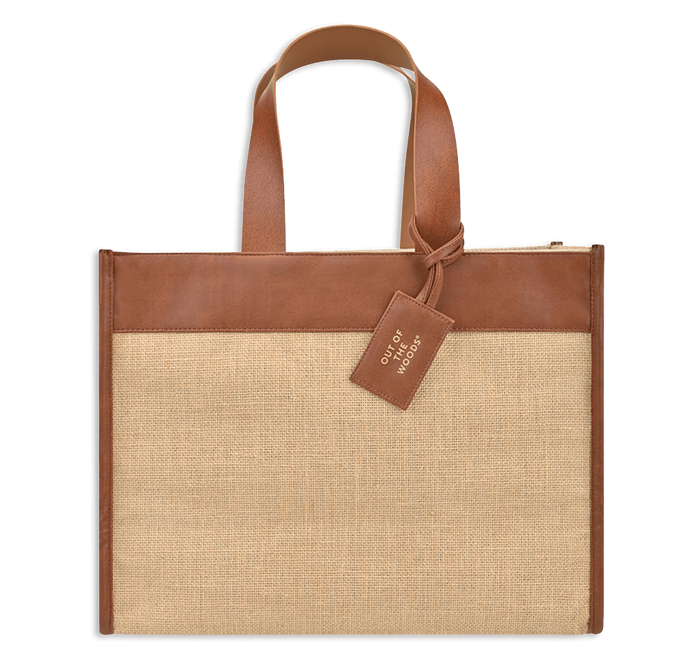 Out of The Woods Jute Trim Box Tote-default