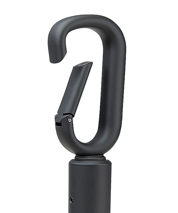 46" Arc Auto Open Reflective Umbrella with Carabiner Handle
