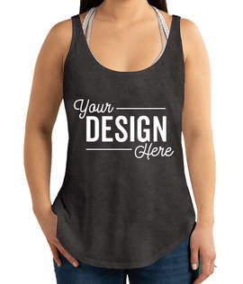 Next Level Women's Festival Side Slit Tank - Color: Charcoal