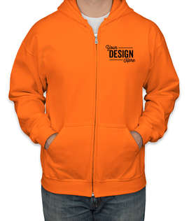Canada - Gildan Midweight Zip Hoodie - Color: Safety Orange