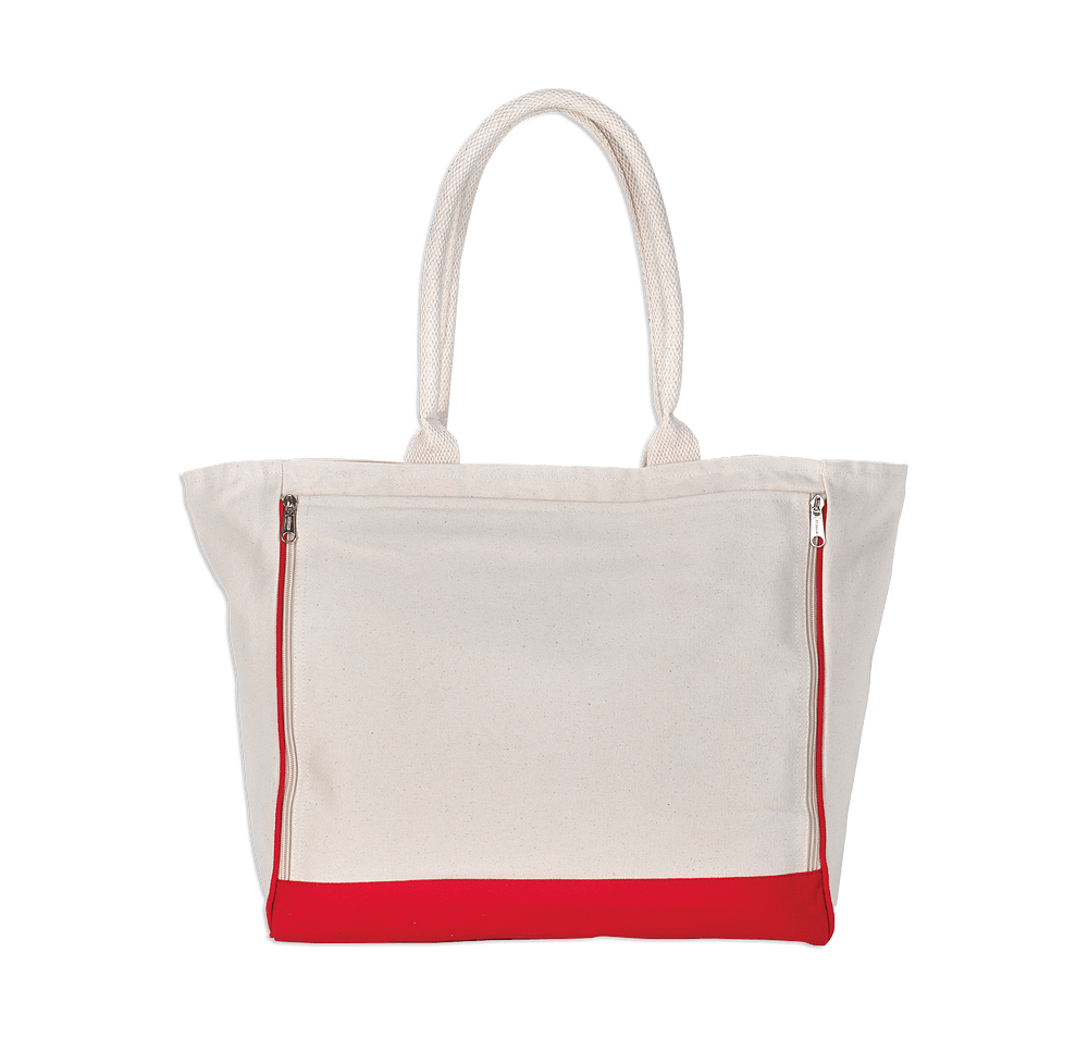 Full Color Large Yoga Retreat Cotton Tote Bag-default