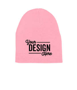 Yupoong Solid Beanie - Color: Baby Pink