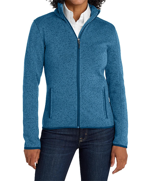 Port Authority Women's Midweight Sweater Fleece Jacket