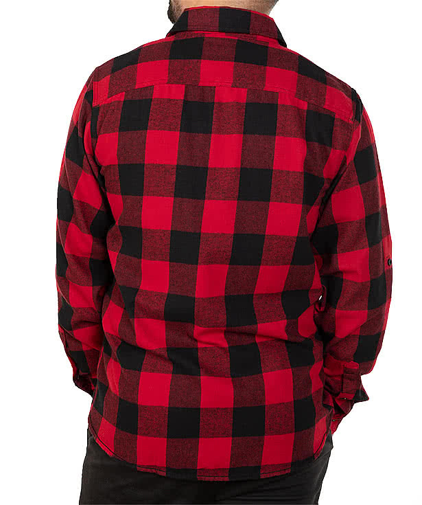 Burnside Plaid Flannel Long Sleeve Shirt 