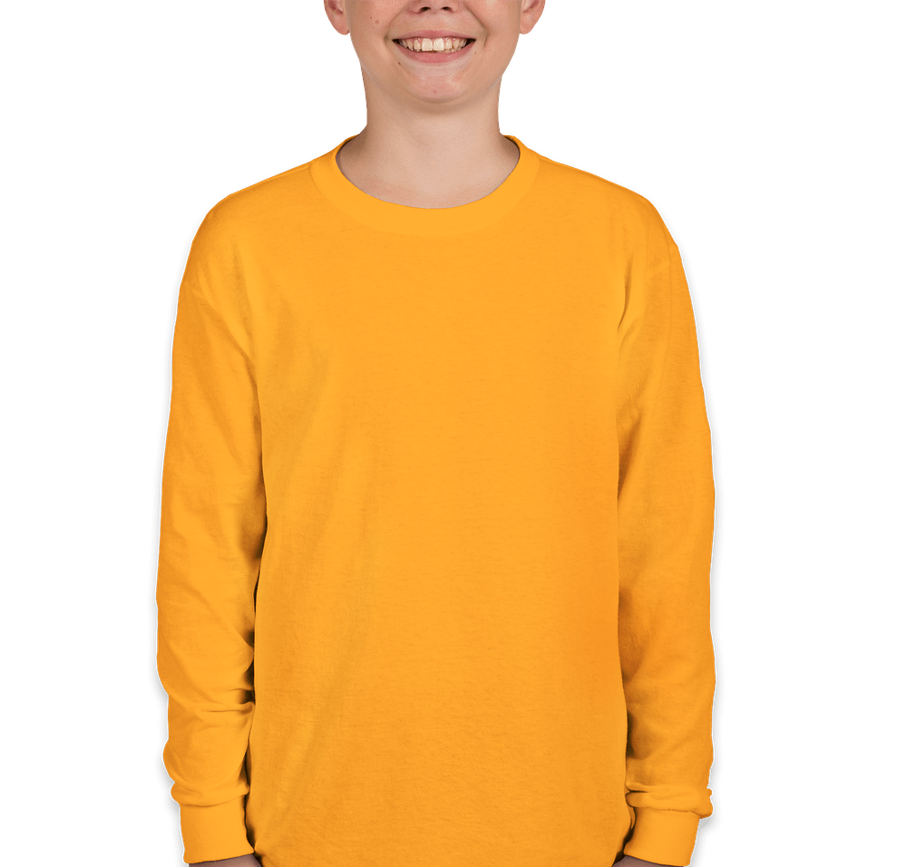 Gildan Youth 100% Cotton Long Sleeve T-shirt-default
