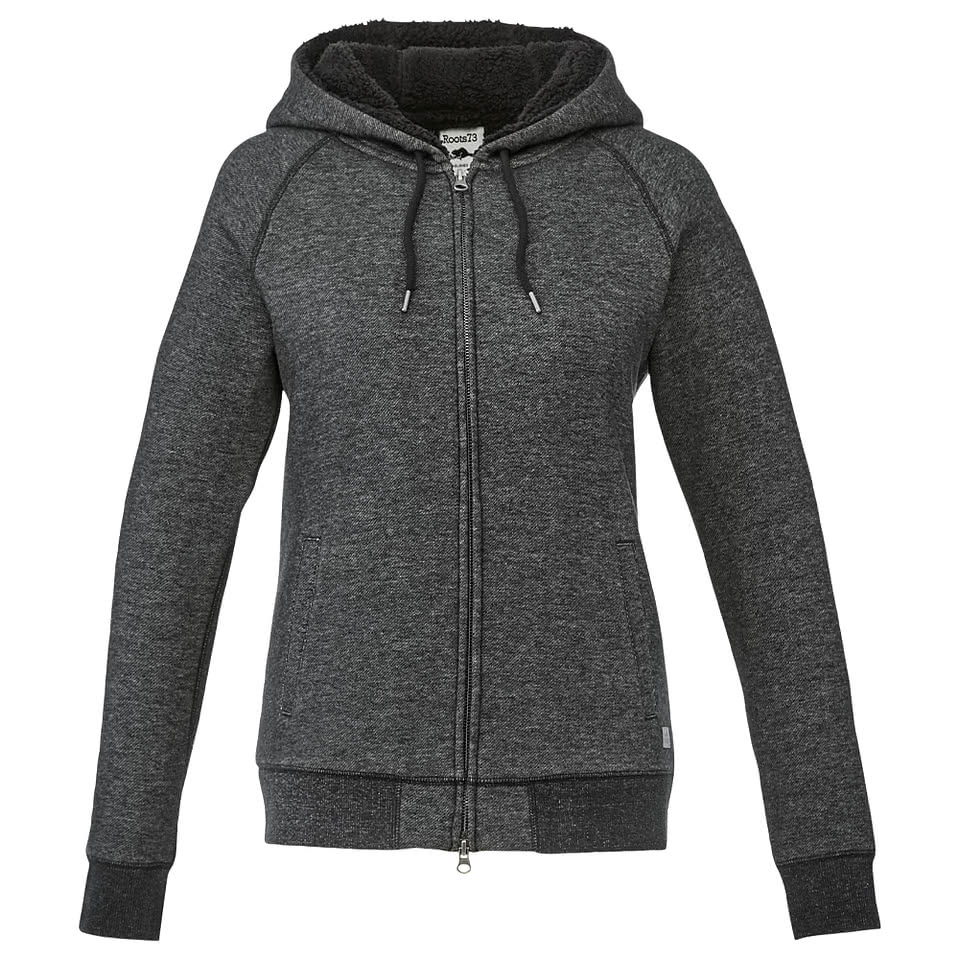 Roots Women's Copperbay Sherpa Fleece Lined  Zip Hoodie