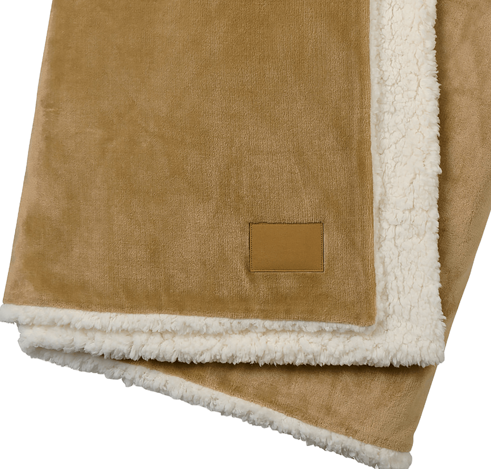 Laser Engraved Mink Sherpa Blanket-default