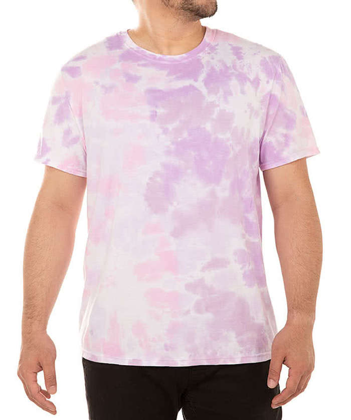 Purple And White Tie Dye T-Shirt