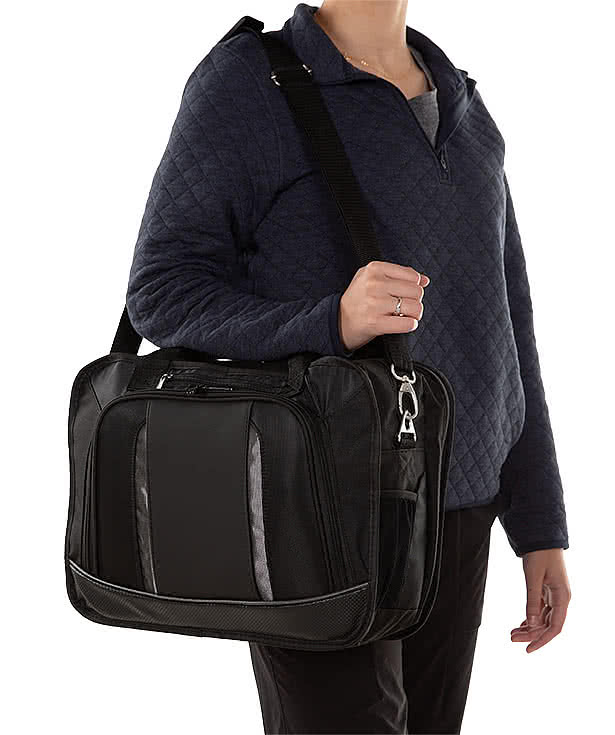 Debossed Velocity 17" Computer Briefcase
