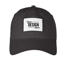 Ahead Largo Washed Twill Baseball Hat with White Rectangle Patch - Color: Graphite